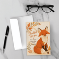 Thanksgiving pet greeting card displayed with envelope