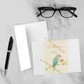 Thank you pet greeting card displayed with envelope
